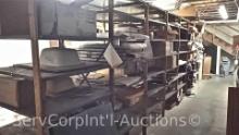 Lot of Metal/Wood Shelving Units - Contents NOT included (Purchaser must allow time for removal of