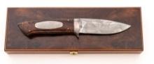 Limited Edition Boker Leopard IV Damascus Fixed Blade Knife