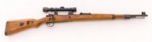 Modified German Kar 98k Mauser Bolt Action Rifle, with Scope
