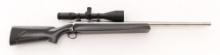 Custom Hall Mfg. Single Shot Bolt Action Benchrest Rifle, with Millett Scope