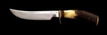 Randall Model 4 "Big Game and Skinner" Fixed Blade Knife, with Sheath