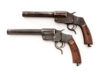 Lot of Two (2) Austrian WWI Model 1894 Hebel Leuchtpistole Single Shot Break-Open Flare Pistols