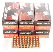Approximately 300 Rounds American Eagle 17 Winchester Super Mag Ammunition