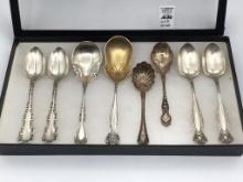Lot of 8 Sterling Silver Spoons
