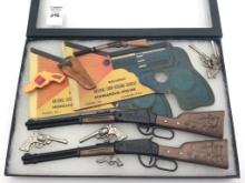 Group of Sm. Toy Guns Including 2-Wildwest Lever