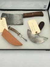 Lot of 3 Including Eskimo Type Skinner Knife,