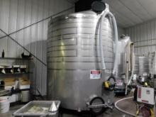 Spokane Metal Products 5,100 Gallon Stainless Steel Wine Fermentation Tank w/Glycol Jacket (LOCATED