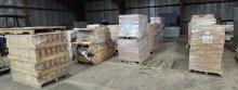 (16) Stacks of Cabinet Making Material on Pallets