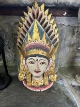 Hand Carved Indonesian Goddess Mask