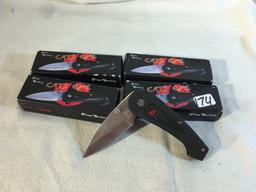 Lot of 4 Pcs Collector New Frost Cutlery Pocket Folded Knives 3.3/4"Overall Box Size