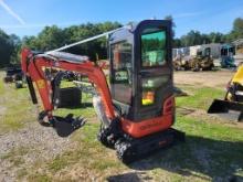 2024 UNUSED AGT QK18 KXS-C MINI EXACVATOR, KUBOTA, 15HP, BKT W/ DRIVERS CAB