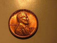 US Coins: 1xBU/Clean 1955 Wheat penny