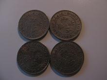 Hong Kong 1951, 58, 66 & 67 50 Cents