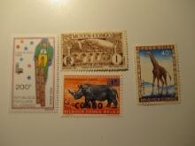 4  Congo Unused  Stamp(s)
