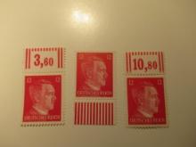 3 Nazi Germany Unused Stamp(s)