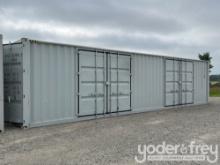 Unused 40' HC Container, 2 Side Doors, 1 End Door