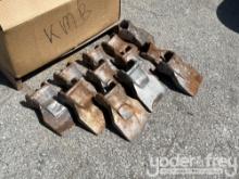 Unused Box of Paddle Bucket Teeth, to suit Excavator