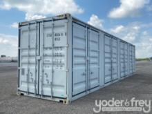 2024 40' HC Container, 4 Side Doors, 1 End Door