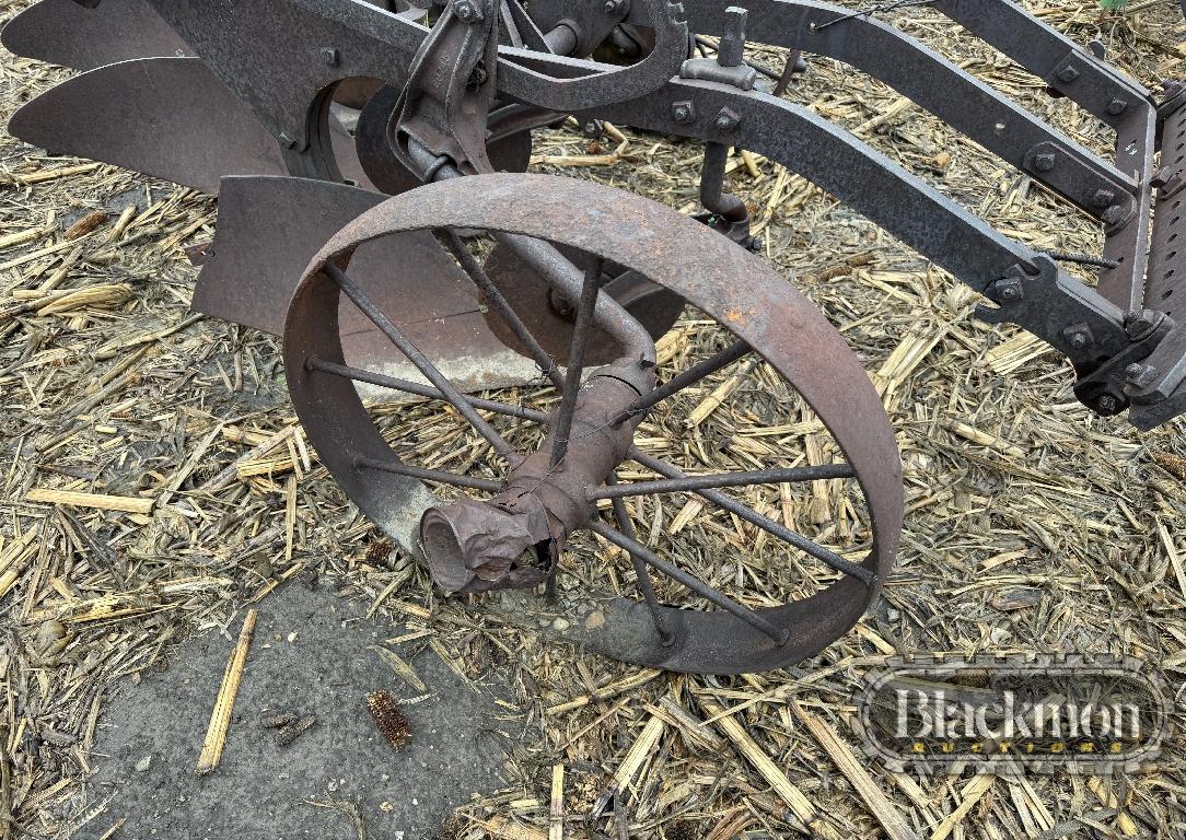 ANTIQUE BREAKING PLOW,  4 BOTTOM