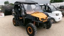 2015 CAN AM COMMANDER ATV, 3071 MILES,  CANOPY, 2 SEATER, 4X4, DUMP BED, FR