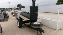 BBQ/SMOKER TRAILER,  BUMPER PULL, SINGLE AXLE, NO TITLE, AS IS WHERE IS