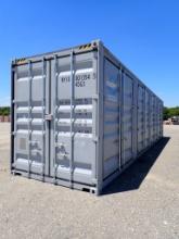 CONTAINER,  40', HIGH CUBE, (4) DOUBLE SIDE DOORS, (1) DOUBLE REAR DOOR,*NE