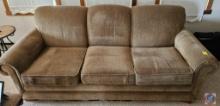 3 person tan couch 79 x 39