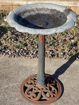 Metal Bird Bath