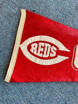 Vintage Cincinnati Reds Cloth Pennant