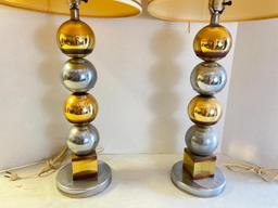 Pair of Tall Vintage Lamps