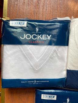 Group of 3 Jockey V Neck TShirts - Size Large