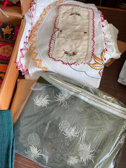 Group of Fabric and Linens
