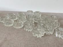 Group of 20 Vintage Glass Salt Dips