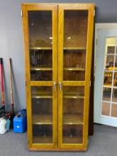 Microscope Cabinet with Glass Doors