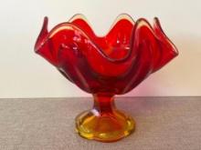 Vintage Colored Glass Dish