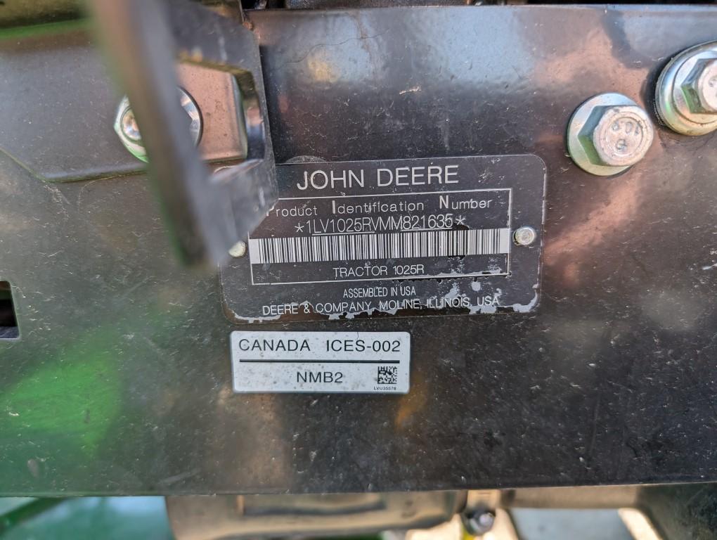 John Deere 1025R Compact Tractor