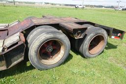 #2401 DROP DECK TRAILER 20 X 8 DECK WITH SIDE RAILS D RINGS 3' BEAVER TAIL