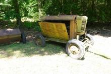 VERY OLD GENERATOR WELDER WITH 4 CYL FARMALL MOTO MOUNTED ON FRAME 2" BALL