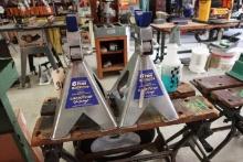 PAIR HEAVY DUTY 6 TON GOOD YEAR RACING 12000 LB JACK STANDS