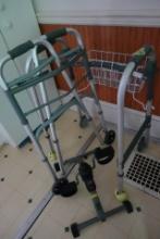 TWO WALKERS AND PEDAL EXERCISE MACHINE