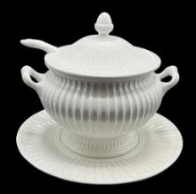 Italian Soup Tureen With Underplate and Ladle
