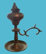 Vintage Brass Oil Lamp