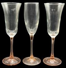 (1) Cristal D’Arques Champagne Flute & (2)