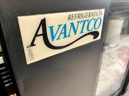 Avantco 73” 3 Sliding Glass Door Back Bar Cooler, Refrigerator