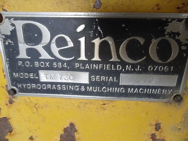 REINCO Model TM730 Skid Mounted Mulcher, s/n 990, powered by Wisconsin 4 cylinder, 37HP gas engine.