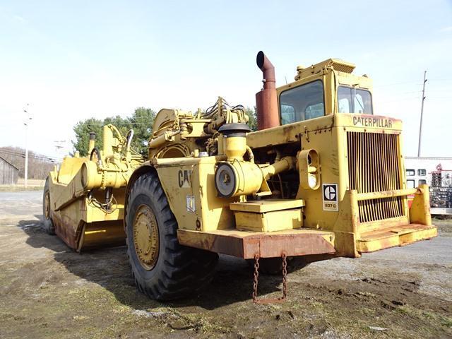 1973 CATERPILLAR Model 637C Tandem Motor Scraper, s/n 65M494, powered by Cat 6 cylinder front and