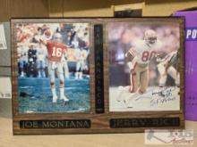 Joe Montana and Jerry Rice Autographed Memorabilia
