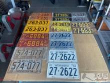 10 Pairs of License Plates