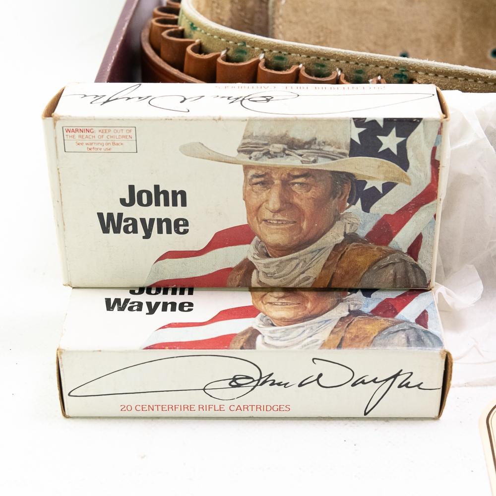 John Wayne Belt & Holster Set and 32-40 Cartridges