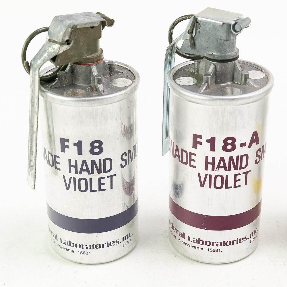 US Federal Labs F18 F8 Smoke Grenade Lot